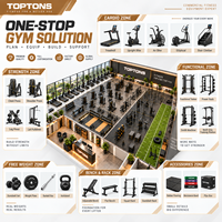 TOPTONS : Solution complète d'équipement de fitness pour salles de sport commerciales, équipement complet pour la musculation et l'entraînement cardio pour les centres de fitness