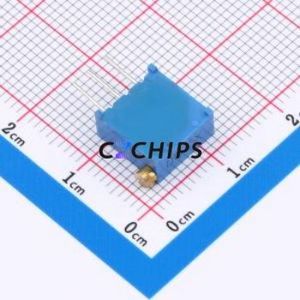 Resistencia Ajustable/Potenciómetro 3296X-200-LF, Componente de Orificio Pasante (THT)-3P, 9.5x4.8mm, Resistencia de 20 Ohmios, 10%, 500mW, 250ppm ℃ - Product Image 2