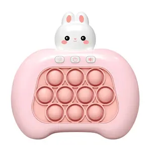 Manufacturer's cartoon rodent killing press button, music speed push game console, children's puzzle decompression, ground mouse