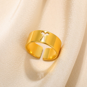 Nouvelle bague de niche européenne et américaine, spéciale, simple, créative, creuse, en acier inoxydable, motif petit animal, style punk, pour femme - Product Image 5