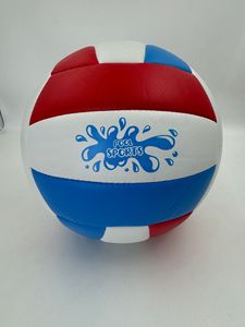 Pompe à ballon de volley-ball souple et étanche de 5 pouces pour adultes - Utilisation en piscine, à la plage, en intérieur/extérieur (Bleu/bleu clair/blanc) - Product Image 5