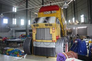 Tobogán inflable Monster Truck para fiestas infantiles al aire libre, alquiler comercial. - Product Image 4