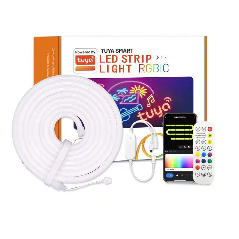 DC12V 0612 adresli renk değiştirme bir Set su geçirmez Fullcolor Neon Bar parti bira odası dekorasyon için Led ışık şerit