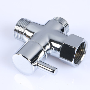 Miscelatore a Tre Vie Kaiping in Rame Spazzolato, Design Moderno, Connessione Rapida, Una Entrata Due Uscite, per <span class=keywords><strong>Doccia</strong></span> e WC - Product Image 4