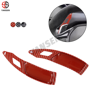 Per <span class=keywords><strong>Peugeot</strong></span> 508 208 <span class=keywords><strong>2008</strong></span> 5008 308 3008 GT SW Adesivi Estensori per Leve del Cambio al Volante DSG in ABS Fibra di Carbonio - Product Image 1