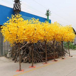 Gros arbre de <span class=keywords><strong>Ginkgo</strong></span> jaune artificiel personnalisé, faux arbre de <span class=keywords><strong>Ginkgo</strong></span> <span class=keywords><strong>Biloba</strong></span> à vendre, prix de <span class=keywords><strong>Ginkgo</strong></span> arbre artificiel - Product Image 6
