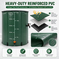 Réservoir d'arrosage pliable de 50 L en tissu PVC pour l'arrosage et l'irrigation extérieurs