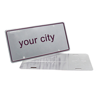 Plaque recouverte 3D personnalisée 1MM Plaques d'immatriculation vierges en aluminium à sublimation personnalisée