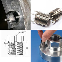 Metric Thread Inserts High Strength Heavy Duty Stainless Steel Key Locking Fully Threaded Insert Keysert UNC/UNF 2B/3B/5H/6H ODM