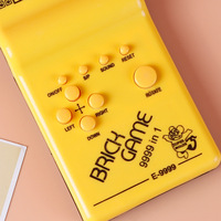 Jeu de construction classique nostalgique, jouet éducatif rétro, console de jeu portable, jeu de briques