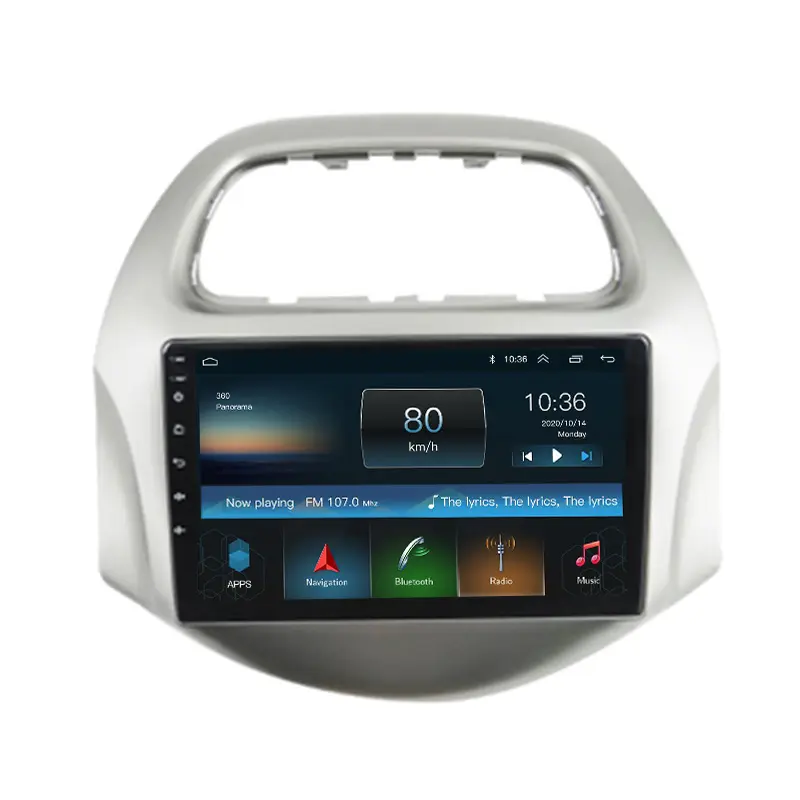 IOKONE Pemutar Stereo Mobil 2G 32G 8 Core, Pemutar Stereo Mobil 9 Inci untuk Chevrolet Spark 2018 Daewoo Matiz