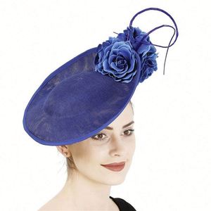 Sombrero de Plumas de Estilo Moderno para Fiesta de Té, Sombrero Aristocrático para Banquete, Tocado, Sombreros Fascinantes para Damas - Product Image 4
