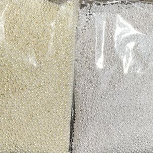 ราคาถูก3-40มิลลิเมตรรอบไข่มุกที่มีขนาดแตกต่างกันบริสุทธิ์สีขาวมุก Abs DIY และถุงไข่มุกโดยไม่ต้องหลุม - Product Image 6