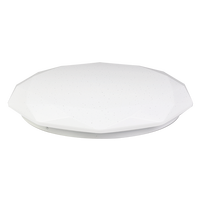 Plafonnier LED moderne chromé IP54 pour salle de bains Base en métal Couvercle PMMA 3CCT