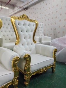Chaises Trône pour Enfants, Vente en Gros de Mini Trônes Sans Accoudoirs pour Enfants, Chaise Trône <span class=keywords><strong>Bébé</strong></span> Blanche et Argentée pour Enfants - Product Image 5