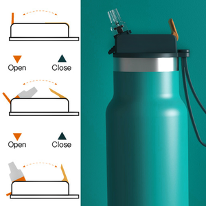 Termo <span class=keywords><strong>de</strong></span> vacío aislado <span class=keywords><strong>de</strong></span> doble pared, personalizado, con cuerda para deportes al aire libre - Product Image 6