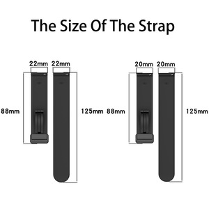Carpeta magnética hebilla correa de reloj de silicona para <span class=keywords><strong>Samsung</strong></span> Galaxy Watch 5 <span class=keywords><strong>4</strong></span> imán de goma hebilla plegable 20MM 22MM correa de pulsera - Product Image 5