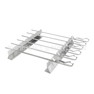 HONGXUAN Stainless Steel <b>BBQ</b> Skewers Set 34.5x6.5x3.5cm Portable Grill <b>Tools</b> for Cooking Outdoors - Product Image 1