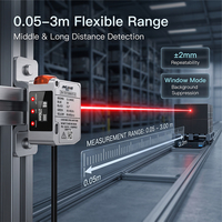 Capteur de distance laser TOF 3000 mm, sortie analogique NPN RS485, capteur de mesure de distance, capteur de portée, automatisation industrielle