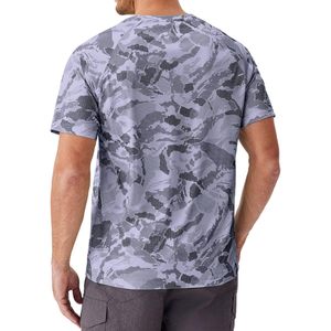 เสื้อว่ายน้ำผู้ชาย Rash Guard UPF 50+ แห้งเร็ว เย็นสบาย เสื้อยืดตกปลา เสื้อกีฬาสีเทาเข้ม - Product Image 2