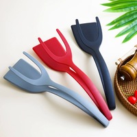 Spatule à Omelette et Pince à Barbecue 2-en-1 en Nylon pour Cuisine Domestique, Outil de Cuisine pour Œufs, Crêpes, Toasts et Sandwichs – Vente en Gros