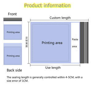 Sobres de Polietileno GTU de 6x9 Pulgadas, Paquete de 100, Impermeables, Resistentes a Desgarros, Impresión Personalizable, Bolsas de Embalaje para Pequeñas Empresas - Product Image 6