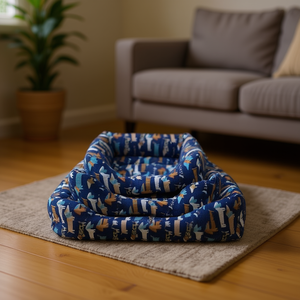 Cuccia per Cani Colorata con Fondo Antiscivolo, Set Tre Pezzi per Animali Domestici - Product Image 3