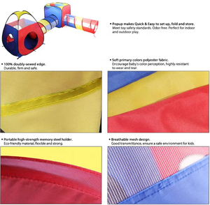 Offre Spéciale 4 en 1 Pop Up enfants Toddler Ball Pit House avec <span class=keywords><strong>2</strong></span> tentes et <span class=keywords><strong>2</strong></span> Tunnel pour enfants, garçons, filles... - Product Image 6