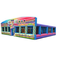 Labyrinthe gonflable géant extérieur pour adultes Jeu de sport Labyrinthe Labyrinthe Terrain de jeux gonflable