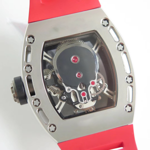 Luxury Hollow Mechanical Watch Automatic Movement 3BAR Water Resistant Skull Dial Silver Stainless Steel Case - Product Image 6
