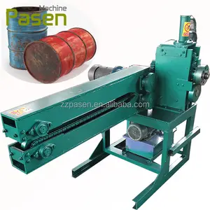 Waste old Oil drum Flattening machine metal Recycling plant Oil drum Iron sheet regeneration device