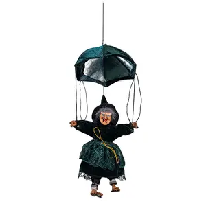 Halloween Animatronic Halloween Witch Door Hanging Parachute Pendant Bar Haunted House Decoration Scary Scary Pran