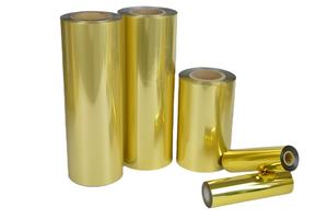 แผ่นฟอยล์เมทัลลิกโฮโลแกรมสีเขียวแอปเปิ้ล ขนาด 32 ซม. x 120 ม. สำหรับงานพิมพ์แบบรีแอกทีฟบนกระดาษ - Product Image 5