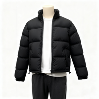 Veste matelassée réversible personnalisée pour homme, coupe-vent, anti-froid, grande taille, hiver, chaude, confortable, avec fermeture éclair, en duvet rapide, écologique