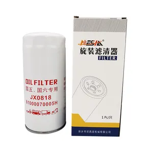 Filtro de aceite de motor para camión, alta calidad, JX0818 61000070005 LF3784 B7367 W0926