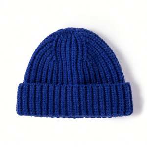 Gorro de Punto Estilo Coreano para Otoño e Invierno, Cálido y Grueso, Gorro de Lana sin Ala con Tres Puntas - Product Image 5