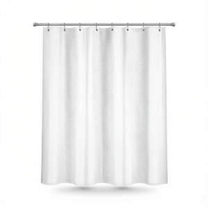 Cortina de Ducha Blanca de 120 x 200 cm para Baño - Product Image 2