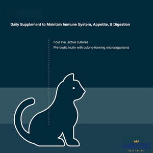All Natural <strong>Pet</strong> <strong>Supplement</strong> Powder Probiotic Nutritional <strong>Supplement</strong> for Cats with Enterococcus Faecium, Lactobacillus Acidophilus - Product Image 2