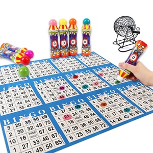 Traditional 90-Ball Family Bingo Game Set with Metal Cage Board and Dabber Pens for Parties Lucky Lotto & Fun Performance - Product Image 4