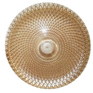 Assiettes à dîner en <span class=keywords><strong>verre</strong></span> élégantes et plats de service décoratifs pour restaurants, assiettes de présentation en <span class=keywords><strong>verre</strong></span> - Product Image 4