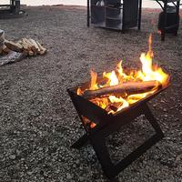 Vente directe d'usine : Barbecue pliant portable pour cuisine extérieure, foyer extérieur personnalisé pour jardin