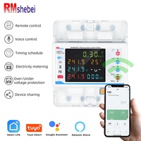 RMshebei 3P 4W Disjoncteur intelligent WiFi pour maison connectée, multifonction, avec compteur prépayé et mesure bidirectionnelle photovoltaïque
