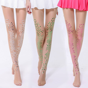 Bikini sirène mince brillant perle Nylon décroché bonneterie estampage à chaud impression <span class=keywords><strong>tatouage</strong></span> collants - Product Image 4