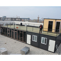 Casa Prefabricada Modular de Lujo con Estructura de Acero Moderna, Casa Móvil de 20 Pies con Dos Dormitorios y Cocina para Villa/Hotel/Oficina