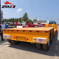 Semi-remorque à plateau surbaissé neuve et d'occasion, 3 essieux, 4 essieux, 60 tonnes, 80 tonnes, pour le transport de machines lourdes