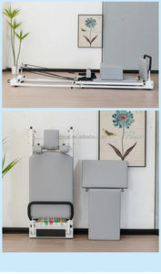 Máquina de <span class=keywords><strong>Pilates</strong></span> Reformer Portátil Plegable <span class=keywords><strong>Aero</strong></span> Mini con Equipo de Media Tabla y Conjunto de Accesorios para Uso Doméstico - Product Image 6
