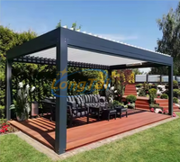 LongTai Grand Gazebos d'extérieur 14X24 Kit de pergola de pavillon extérieur étanche Fournisseur de gazebo en métal en gros