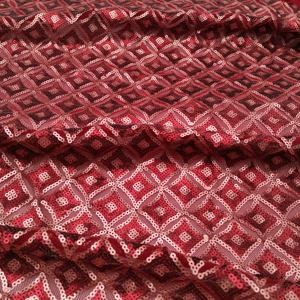 Tela de Encaje Negro con Lentejuelas de Seda Profesional Estilo Marroquí para Vestidos - Product Image 4