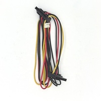 Listo para enviar 50CM PH2.0 4 pines a 2 IDE SATA 15 pines HDD Cable adaptador de corriente con chaqueta de PVC trenzada para computadora