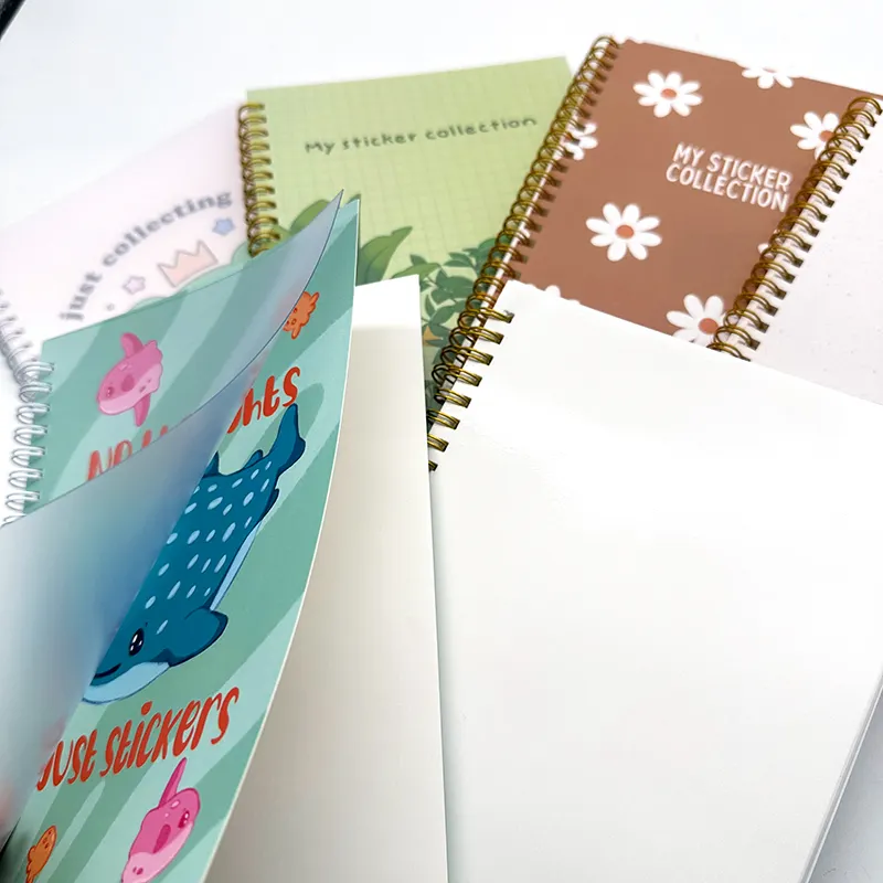 Custom Happy Planner Design PVC Cover Vintage Design Release Sticker Paper Books